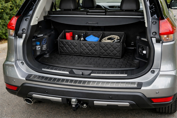 Was nach dem Kauf an den Nissan X-Trail T32: Kofferraum und Heckstoßstange