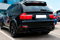 BMW X5 E70 2007-2013 DPT M-Style Heckspoiler (schwarz hochglänzend) Foto 1