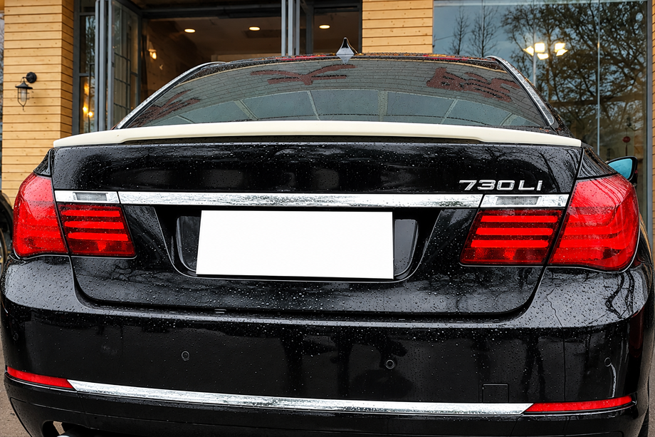 BMW 7 Series F01/F02 2008-2015 DPT Heckspoiler (Schwarz Glanz) Image