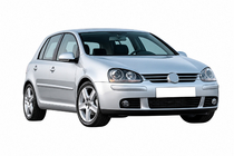 Volkswagen Golf 5 2003-2009 Front Lip Spoiler DPT (Schwarz Glanz) Foto 1