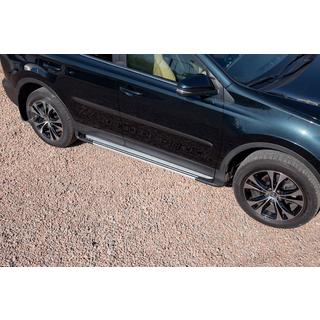 Seitenschweller OEM V4 Silver (2016-2018, 2 Stk., Aluminium) Toyota Rav 4 2013-2018 Foto 1