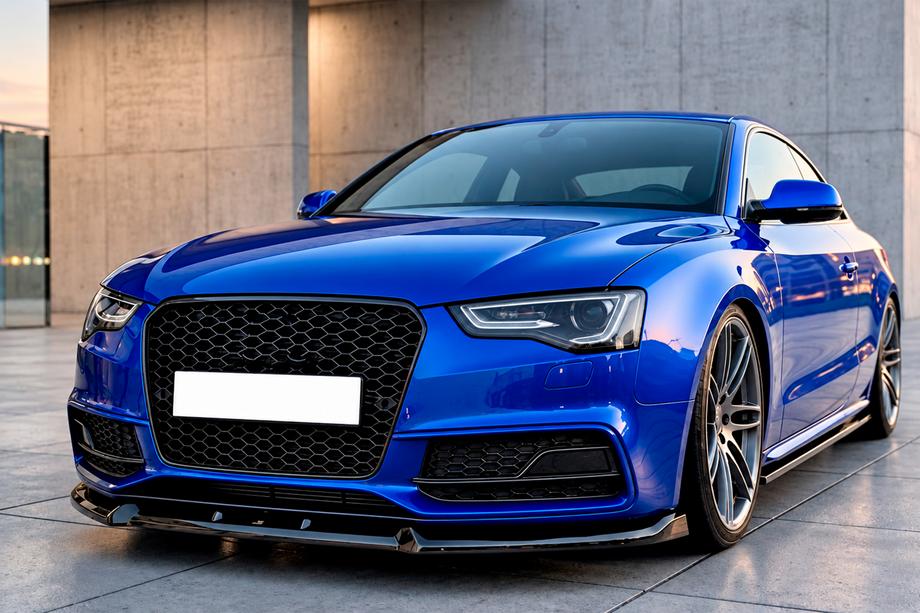 Audi A5 2007-2015 Frontlippe für Stoßstange Lip DPT V3 (2011-2015, Schwarz glänzend) Image