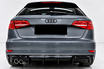 Audi A3 2012-2020 Heckdiffusor DPT (2016-2020, SD, Schwarz Hochglanz) Foto 1