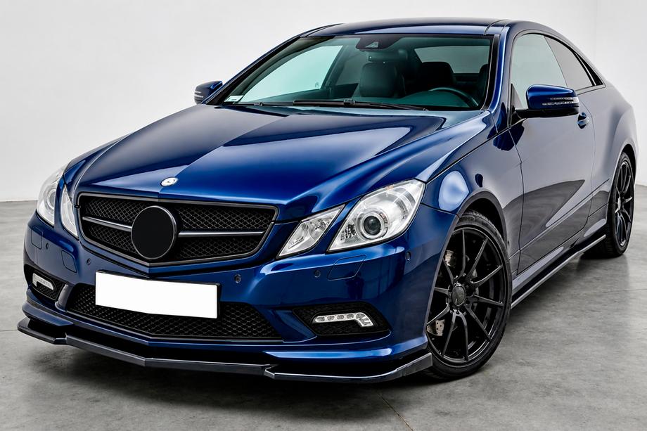 Mercedes E-class coupe C207 2010-2017 Frontlippe DPT (für AMG Line, 2010-2012, Schwarz Hochglanz) Image