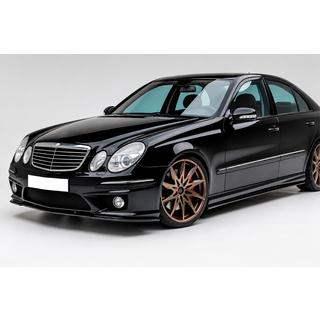 Frontlippe DPT (Für AMG, 2006-2009, Schwarz Hochglanz) Mercedes E-class W211 2002-2009