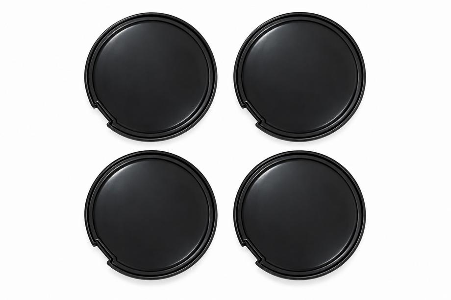 Schwarze Nabenkappen / Felgendeckel (56×52 mm, 4 Stk.) Image