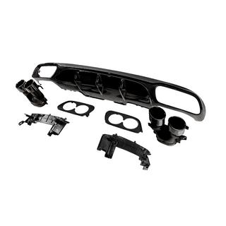 Heckdiffusor mit Auspuffendrohren E53-Design Black (für Base) Mercedes E-class W213 2016-2023 Foto 2