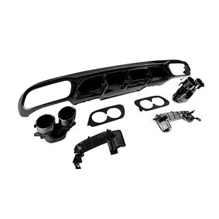 Heckdiffusor mit Auspuffendrohren E53-Design Black (für Base) Mercedes E-class W213 2016-2023 Foto 3