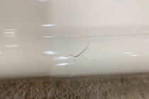 Volkswagen Caddy 2010-2015 Abverkauf ABS-Spoiler (Weiß Hochglanz) Foto 3