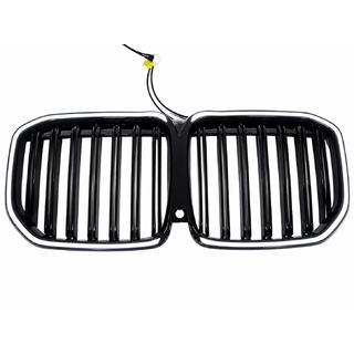 LED Nieren Grill im M-Look (2022+, Schwarz glänzend) BMW X7 G07 2019-