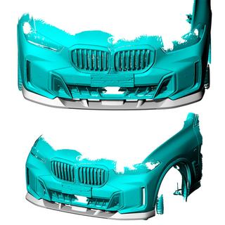Carbon Frontlippe für Stoßstange vorn (für M-Sport 2023+) BMW X5 G05 2019–2026 Foto 3