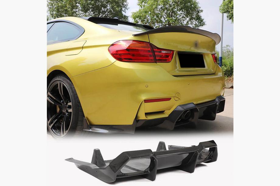 BMW 3 Series F30/F31 2012-2019 Heckstoßstangendiffusor V13 (für F80, Carbon) Foto 1