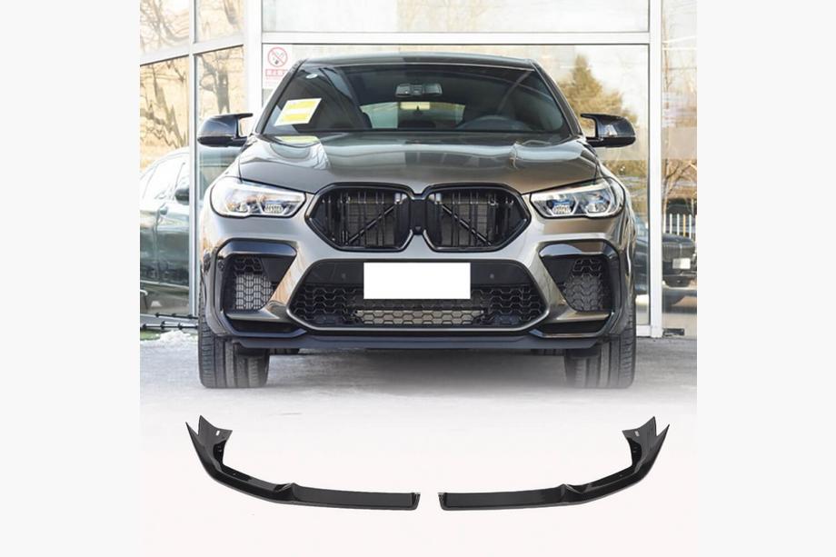 BMW X6 G06 2019–2027 Frontstoßstangen-Lippe Flap (für F96 2018-2022, Carbon) Foto 1