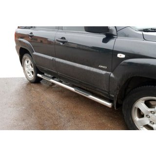 Seitliche Rohre (2 Stk., Edelstahl) Kia Sportage 2004-2010 Foto 4