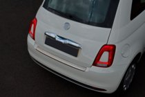 Fiat 500/500L 2013-2022 Heckstoßstangenabdeckung 3D/Cabrio (OmsaLine, Edelstahl) Foto 4