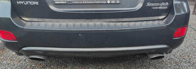Hyundai Santa Fe 2 2006-2012 Kofferraumleiste Edelstahl Foto 3
