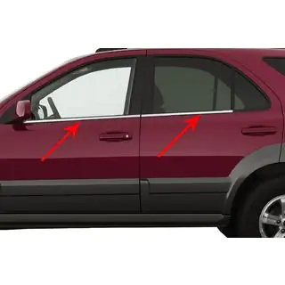 Fensterzierleisten Edelstahl (4 Stk) Kia Sorento I BL 2002-2009 Foto 1