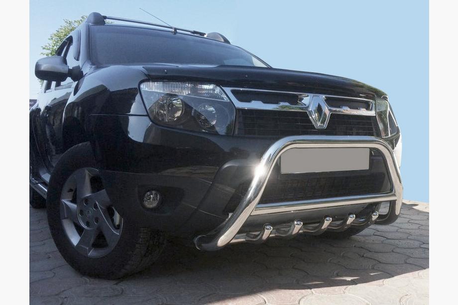 Renault Duster 2008–2017 Frontbügel ohne Schriftzug WT003 (Edelstahl) Image