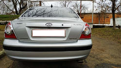 Hyundai Elantra (XD) 2000-2011 Chrom Rückleuchten Abdeckungen (2 Stk, Kunststoff) Foto 7