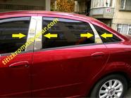 Fiat Linea 2006-2018 Edelstahl Türsäulen Zierleisten (6 Stk) Foto 2