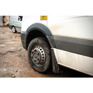 Breite Radlaufverkleidungen (4 Stk, schwarz) Mercedes Sprinter W906 2006–2018 Foto 4