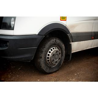 Breite Radlaufverkleidungen (4 Stk, schwarz) Volkswagen Crafter 2006-2016 Foto 4