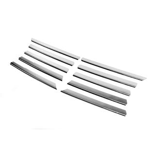 Chrom Kühlergrill Abdeckungen (10-teilig, Edelstahl) Mercedes Vito W638 1996-2003 Foto 3