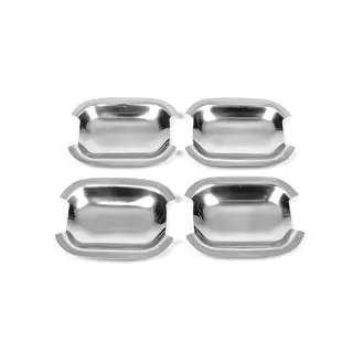 Edelstahl Unterlagen für Türgriffe (4 Stk) Mercedes E-class W124 1984–1997 Foto 3