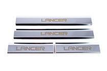 Mitsubishi Lancer X 2008- Einstiegsleisten Edelstahl Carmos 4 Stück Foto 6