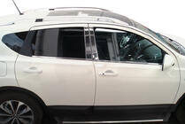 Nissan Qashqai 2007-2010 Chrom B-Säulen Abdeckung (4 Stk, Edelstahl) Carmos - Türkischer Edelstahl Foto 2