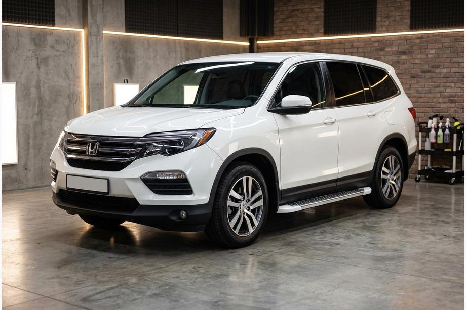 Honda Pilot 2015-2022 Seitenschweller Allmond White (2 Stk., Aluminium) Image