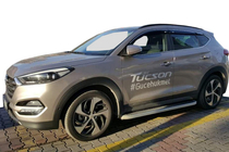 Hyundai Tucson TL 2016-2021 Seitenschweller Tayga Grey (2 Stk., Aluminium) Foto 1