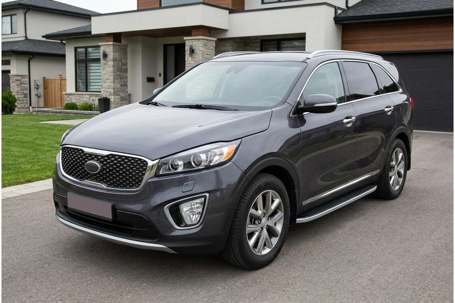 Kia Sorento III UM 2014-2020 Seitenschweller Tayga Grey (2 Stk., Aluminium) Image