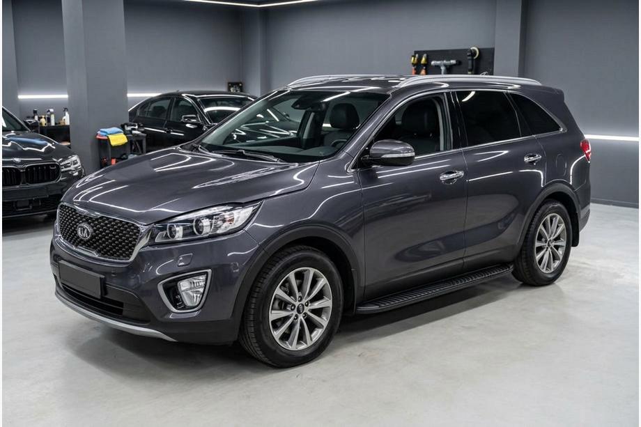 Kia Sorento III UM 2014-2020 Seitenschweller Tayga Black (2 Stk., Aluminium) Image