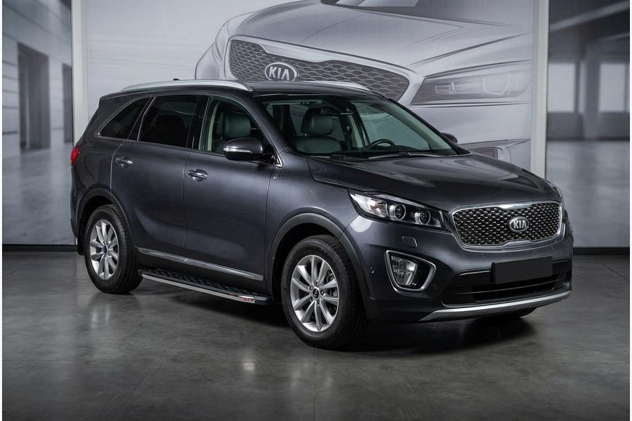 Kia Sorento III UM 2014-2020 Seitenschweller BlackLine (2 Stk., Aluminium) Image