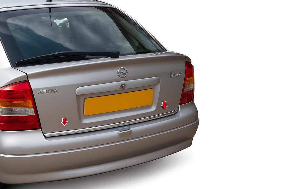 Opel Astra G classic 1998-2012 Kofferraumleiste Edelstahl OmsaLine - Italienischer Edelstahl Image
