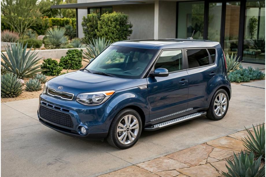 Kia Soul II 2013-2018 Trittbretter Allmond Grey (2 Stk., Alu) Image