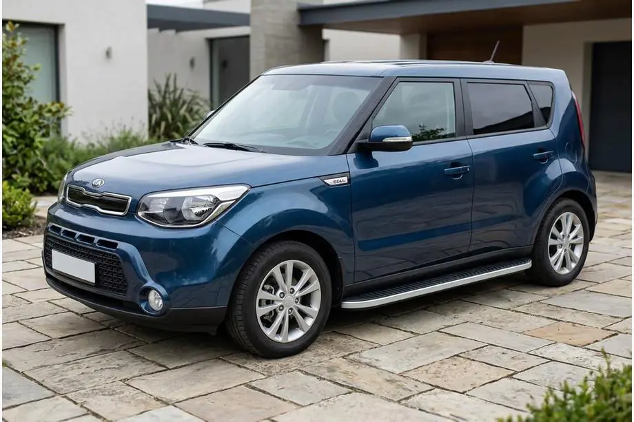 Kia Soul II 2013-2018 Seitenschweller Tayga Grey (2 Stk., Aluminium) Image
