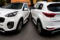 Kia Sportage 2015-2021 Trittbretter Allmond Grey (2 Stk., Aluminium) Foto 4