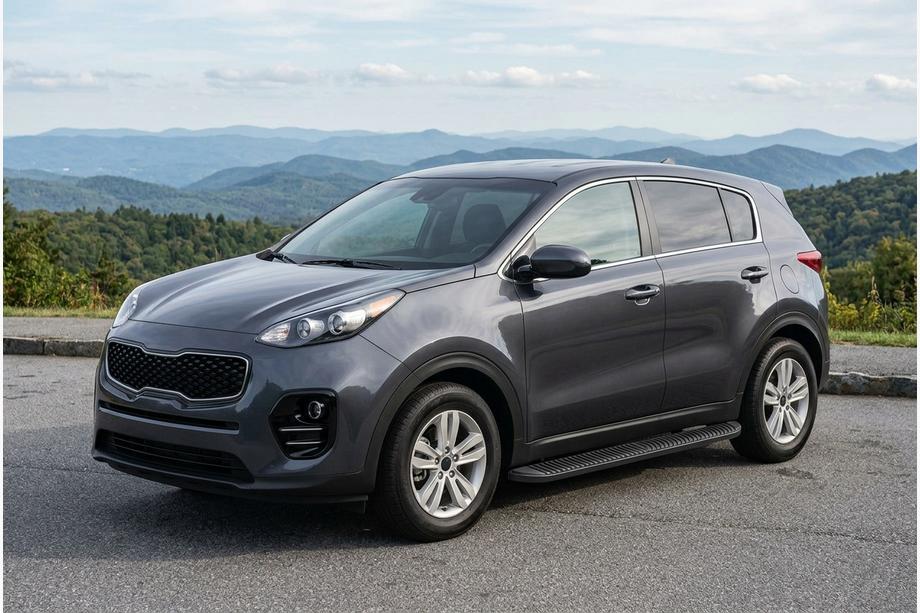Kia Sportage 2015-2021 Seitenschweller Tayga Black (2 Stk., Aluminium) Image