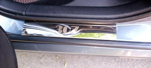 Peugeot 307 2001-2008 Einstiegsleisten Carmos V1 (4 Stk, Edelstahl) Foto 4