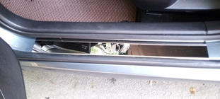 Peugeot 307 2001-2008 Einstiegsleisten Carmos V1 (4 Stk, Edelstahl) Foto 3
