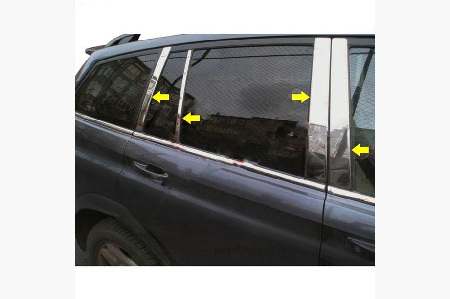 SsangYong Kyron 2005-2014 Edelstahl Säulenabdeckungen Image