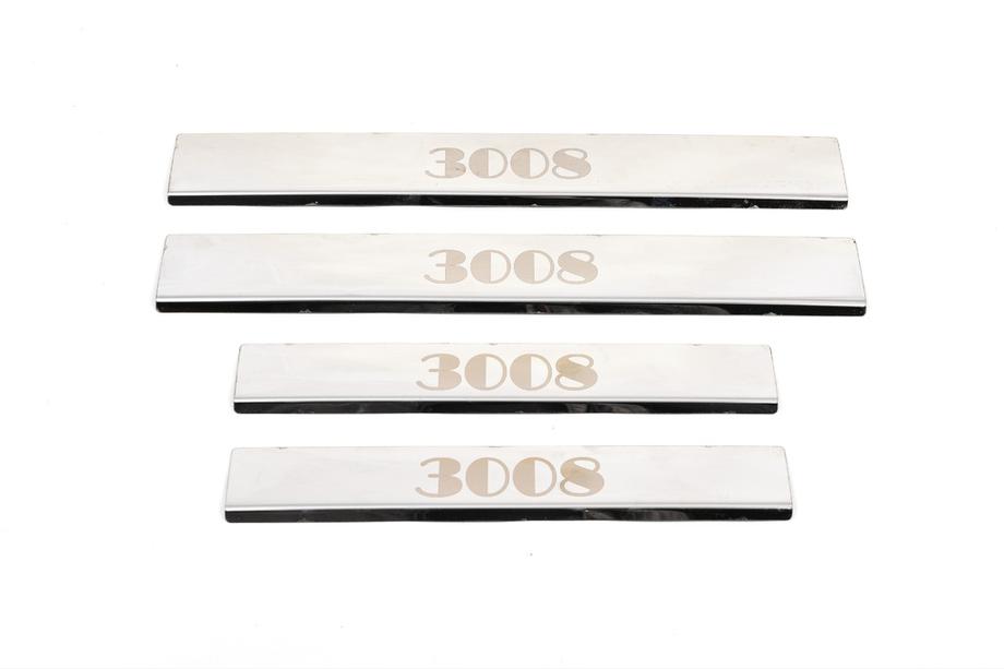 Peugeot 3008 2008-2016 Einstiegsleisten Carmos (4 Stk, Edelstahl) Image