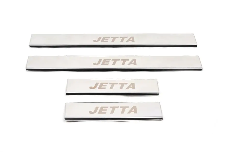 Volkswagen Jetta 2011-2018 Einstiegsleisten Carmos V1 (4 Stk, Edelstahl) Image