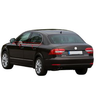 Fensterzierleisten Edelstahl (4 Stk) Skoda Superb 2009-2015 Foto 1