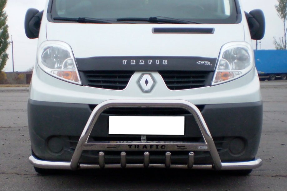 Renault Trafic 2001–2015 Frontschutzbügel mit Seitenbügeln Exclusive (Edelstahl) Foto 1