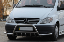 Mercedes Viano 2004-2014 Frontbügel WT003-Plus mit Bügeln (Edelstahl) Foto 3