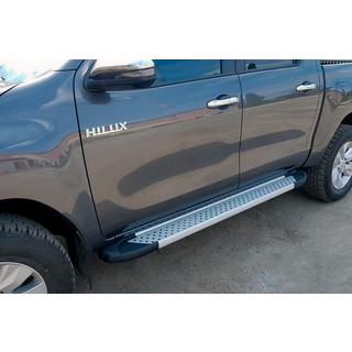 Trittbretter Allmond Grey (2 Stk., Aluminium) Toyota Hilux 2015- Foto 1