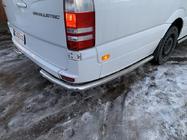 Mercedes Sprinter W906 2006–2018 Seitliche Rohre hinter dem Hinterrad, eckig (2 Stk, Edelstahl) Langversion Foto 10